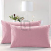 Cotton Pillow Covers - Pink